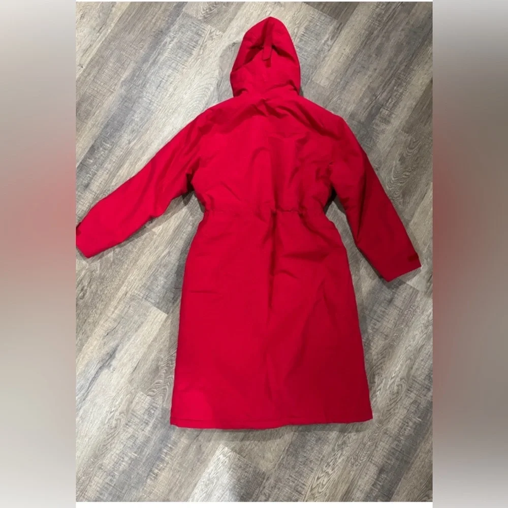 Lands' End Squall Waterproof‎ Insulated Winter Stadium Maxi Coat- Red, Women's L